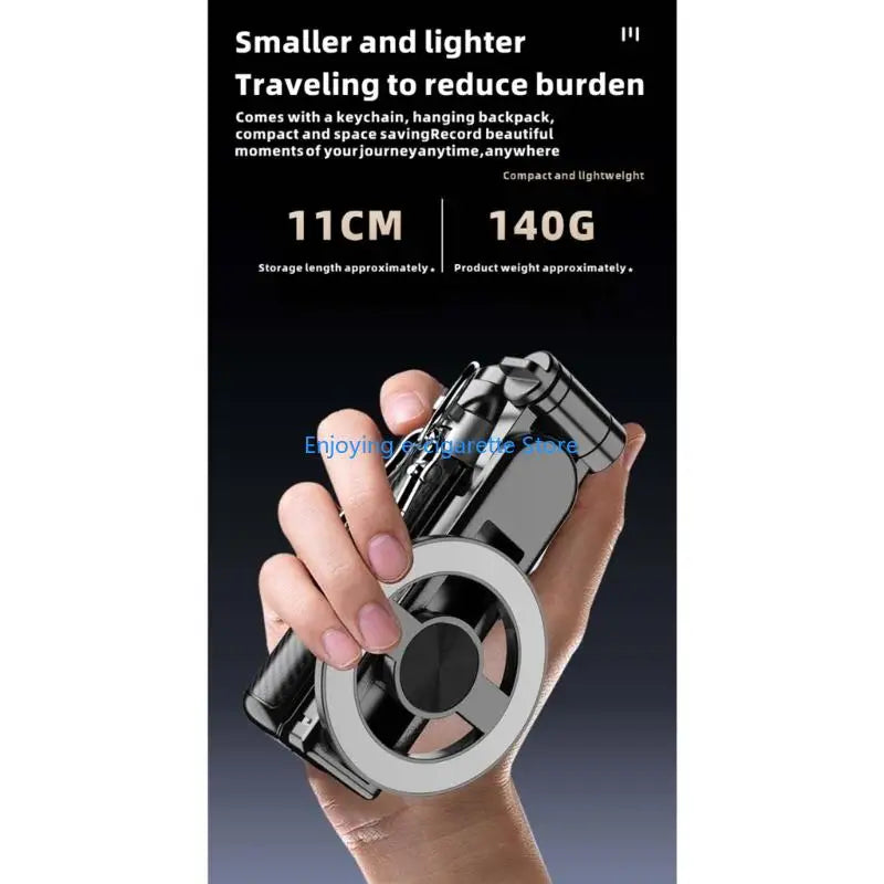 Phone Stand for Smartphones, Foldable 4-Leg Support with Extendable Arm and Moving Holder for Group Photos, Travel Video, and
