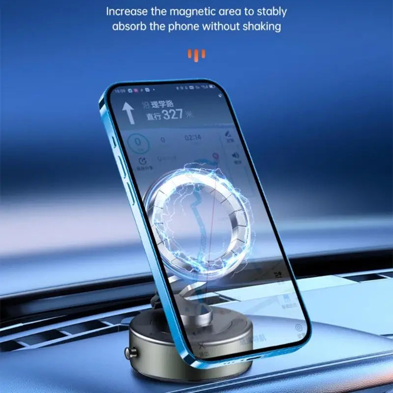 Car Smartphone Support Bracket with Vacuum Suctions for Navigation Handfree Call H8WD