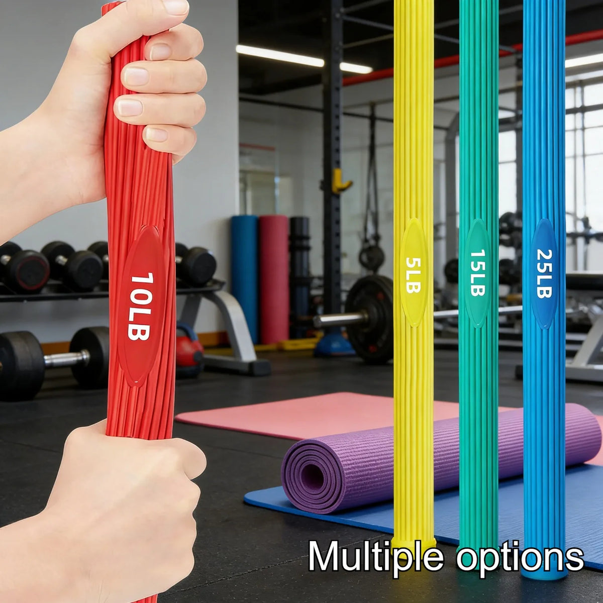 Torque Bar Resistance Training Bar, A Training Rod That Can Be Flexibly Twisted and Bent, Suitable for Training